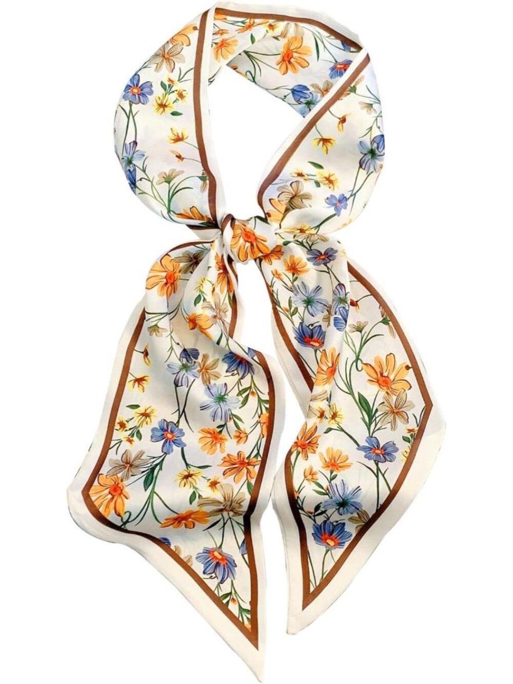 Head Scarf Hair Neck Scarves For Women Purse Bag Scarfs For Handbags Silky Long